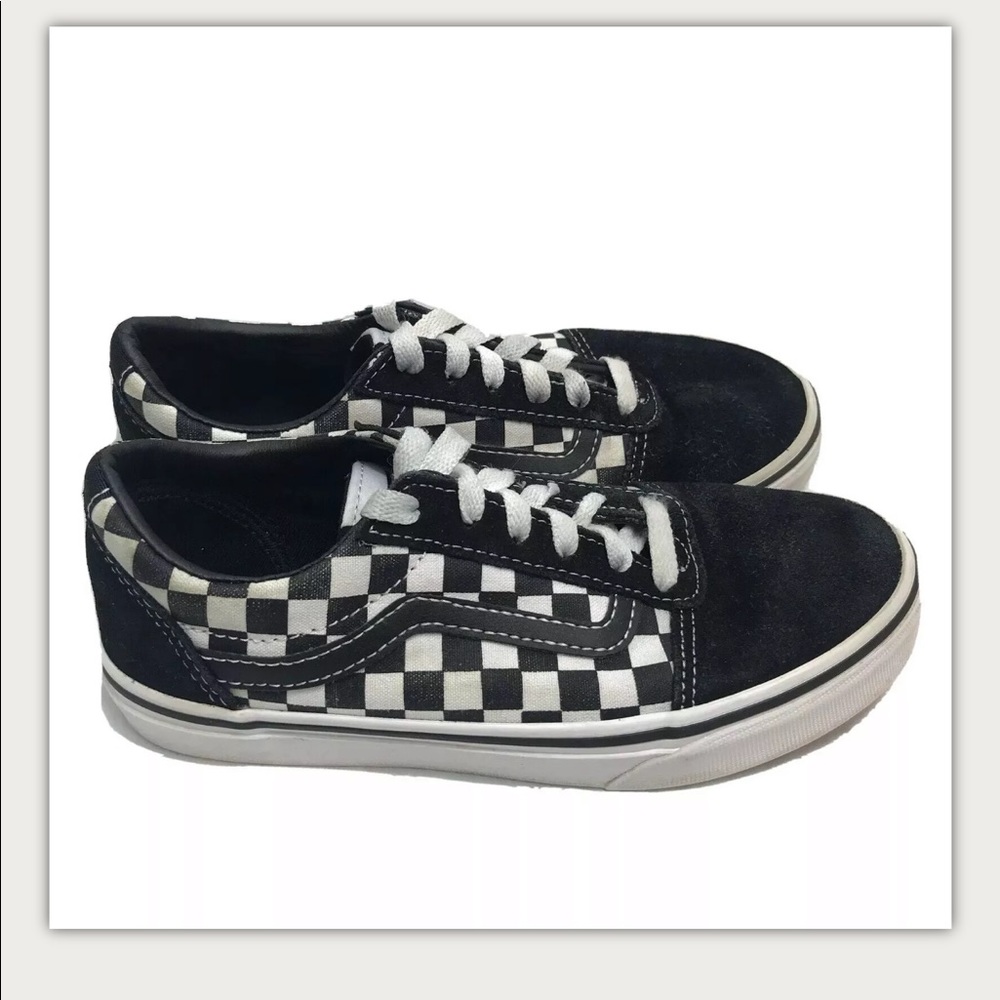 Vans Old Skool Checkerboard Skate Shoes Youth 3